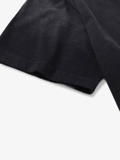 thesupermade-Unisex Loose Distressed Digital Wash Retro Street Print Short-Sleeve T-Shirt 