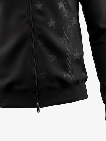 Veste à double fermeture éclair imprimée étoiles