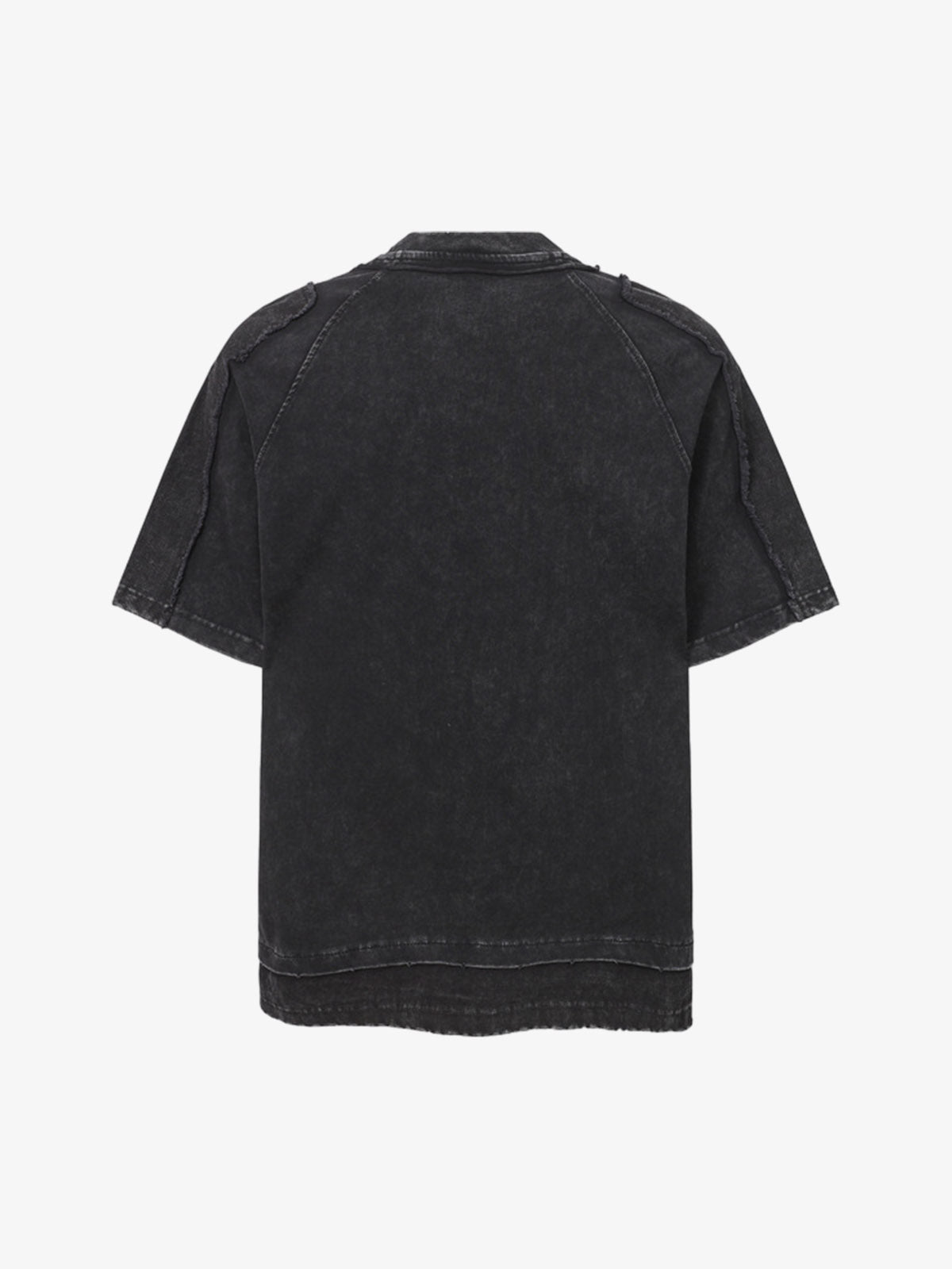 Exposed Seam Washed T Shirt 