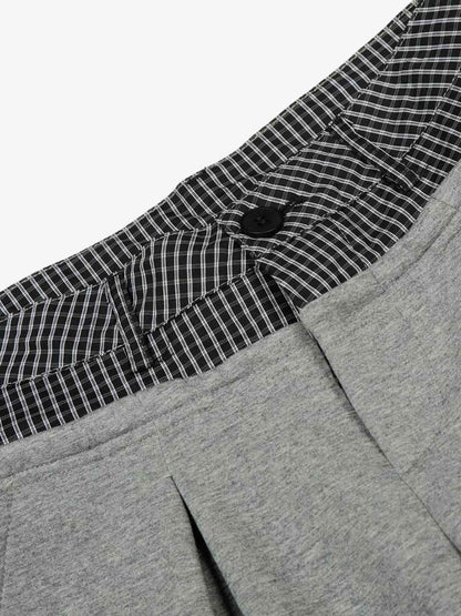 High-Waisted Wide-Leg Pants with Contrast Waistband 