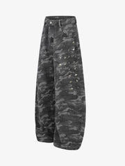 Pantalones vaqueros curvos de camuflaje