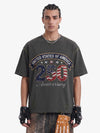 Rhinestone 250 Ripped Washed T-Shirt