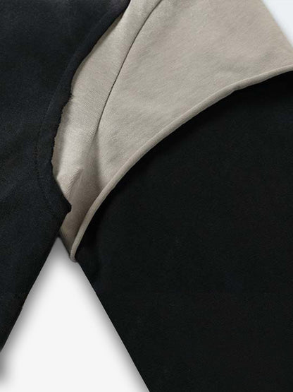 Cotton Blend Long Sleeve T-Shirt with Peace Symbol Skull Print and "End the War" Graphic Design 