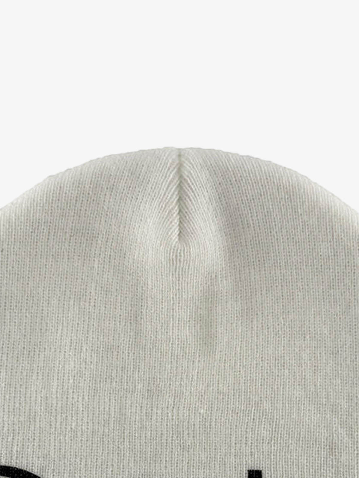 Warm Dome Knit Beanie; White / ONE SIZE