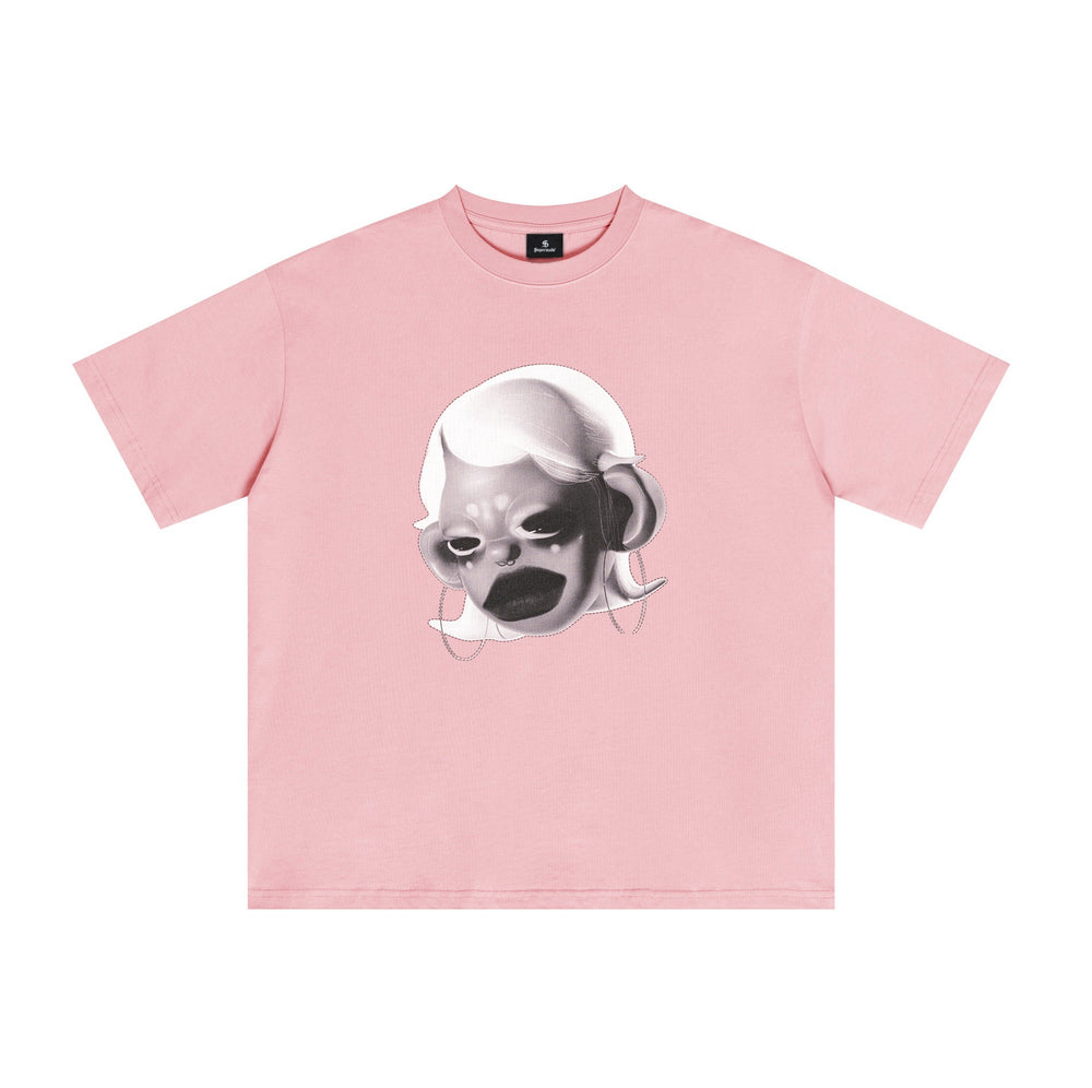 Streetwear Portrait Graphic T-Shirt