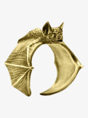 Gothic Bat Open Ring 