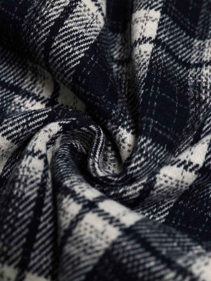 Plaid Wide-Leg Lounge Pants for Cozy Comfort 