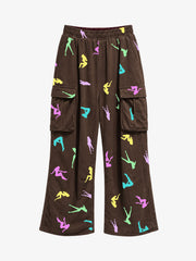 Girl Graphic Wide-Leg Pocket Sweatpants