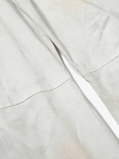 Cotton Blend Wide Leg Cargo Pants with Zipper Pockets and Utility Design 