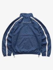 Skeleton Graphic Vintage Track Jacket; Purplish Blue / S, Purplish Blue / M, Purplish Blue / L, Purplish Blue / XL, Purplish Blue / 2XL