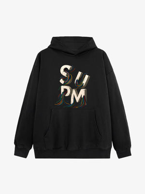 Street Gravel Wire Font Hoodie 