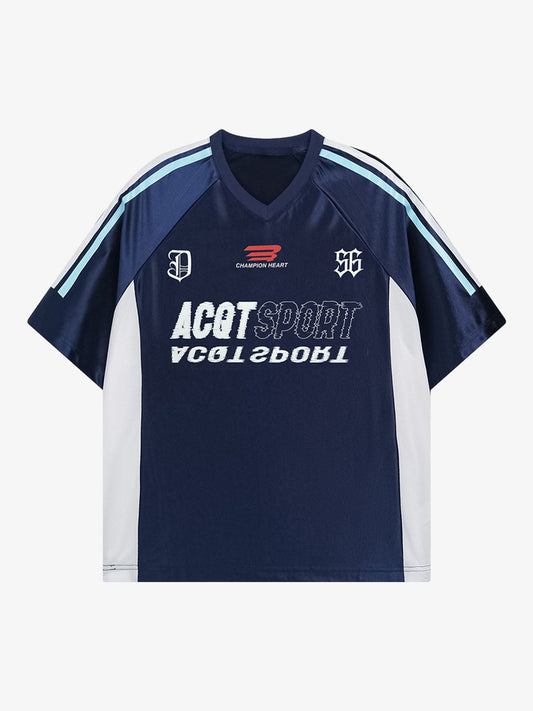 Satin Shiny Jersey Racing Sports T-shirt 