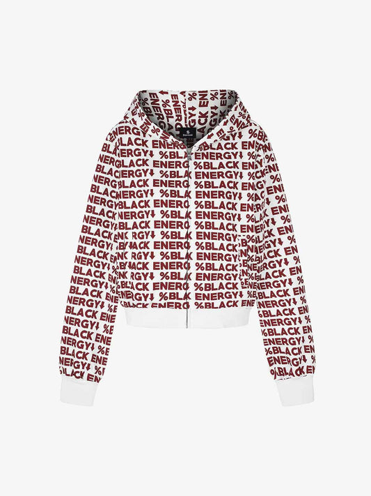 All-Over Letter Graphic Hoodie