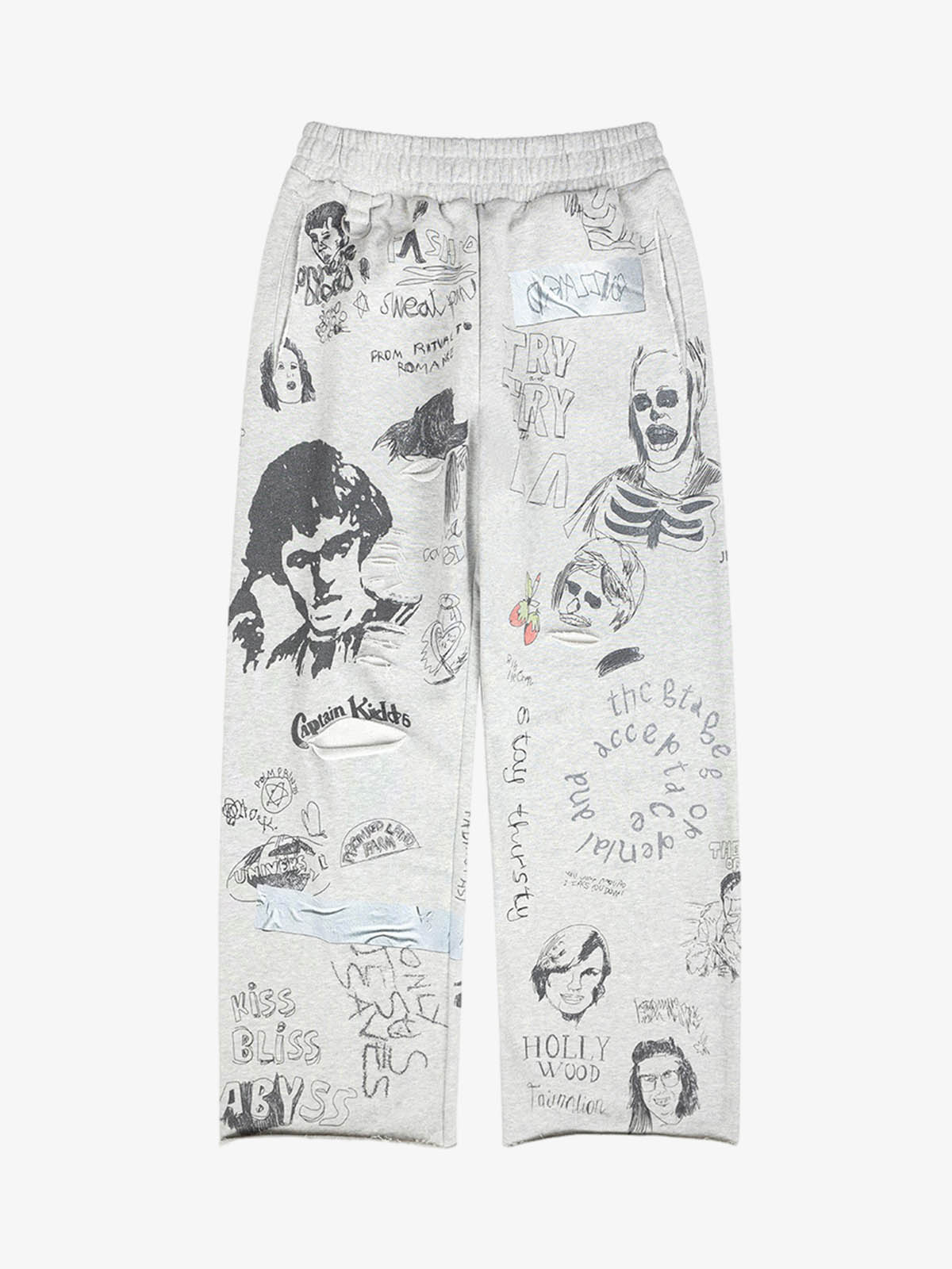Graffiti Art Print Lounge Baggy Pants 