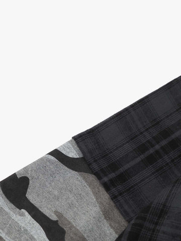 Camouflage Portrait Print Long-Sleeve Shirt