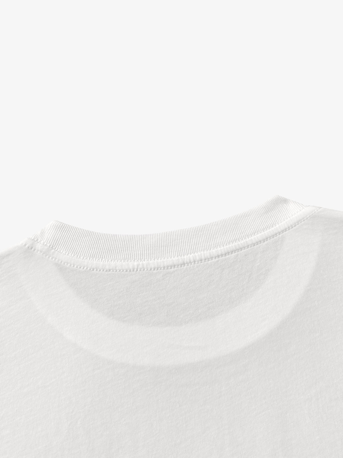 Game Pool Graphic Washed Distressed Boxy Long Sleeve Tee