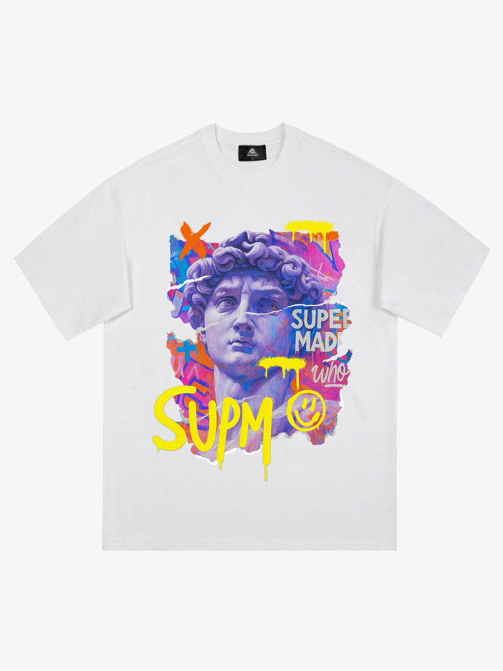 David Sculpture Vibrant Graffiti Art T-Shirt 