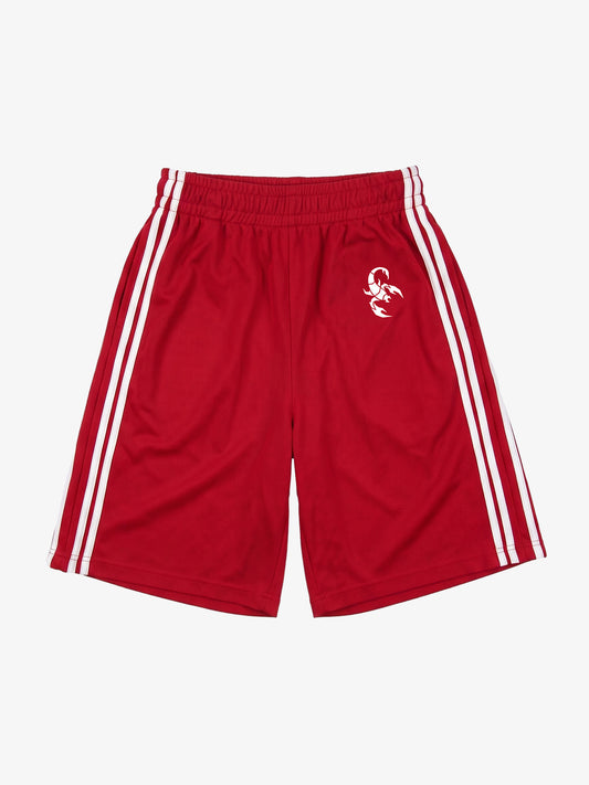 Striped Print Five-Point Casual Shorts