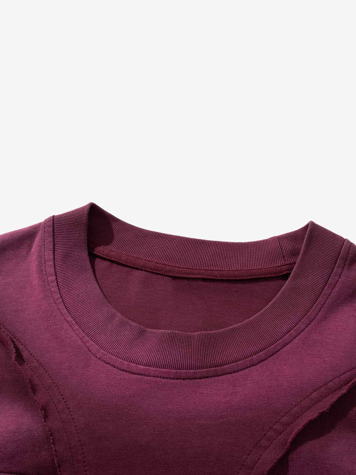 Distressed Washed Pocket Workwear Sweatshirt