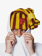 Striped Color-block Knit Hat
