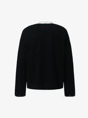 Studded Mouth Graphic Waffle Long Sleeve Tee