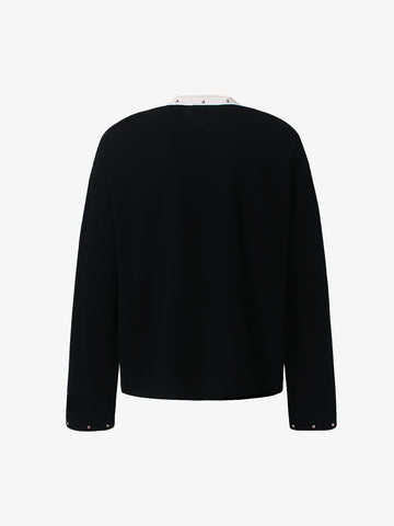 Studded Mouth Graphic Waffle Long Sleeve Tee
