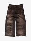Jeans mit Skorpionstickerei