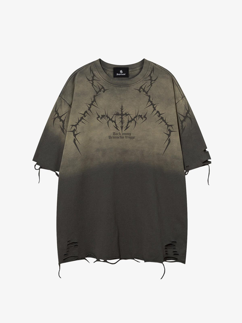 Vintage Thorn Graphic Distressed T-Shirt 