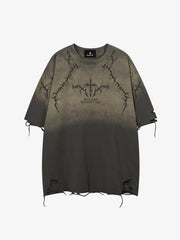 Vintage Thorn Graphic Distressed T-Shirt 