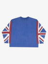 Flag Graphic Washed Distressed Long Sleeve Tee