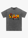 Supermade Trendy Hip-Hop Monkey Graffiti Font T-Shirt 