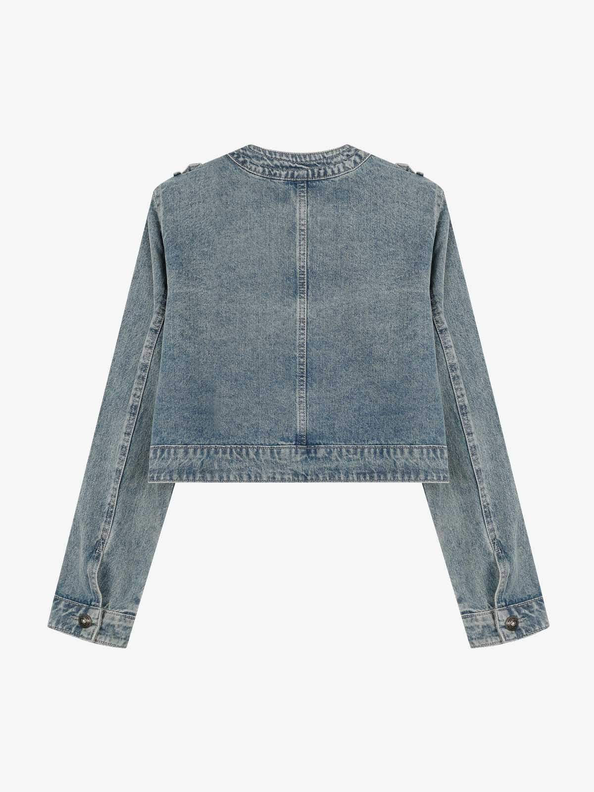 Napoleon Cropped Denim Jacket