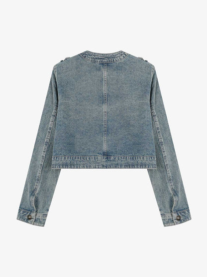 Napoleon Cropped Denim Jacket
