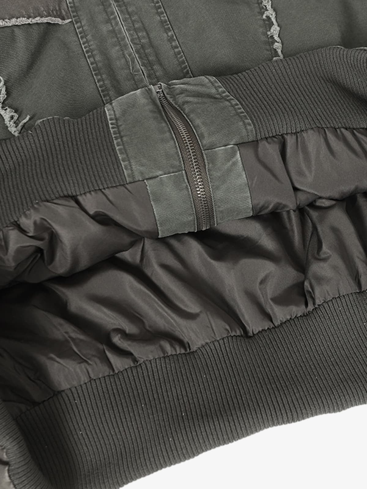 Retro Workwear Patchwork Hooded Utility Jacket 