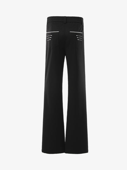 Minimalistisch drapierte, maßgeschneiderte Hose