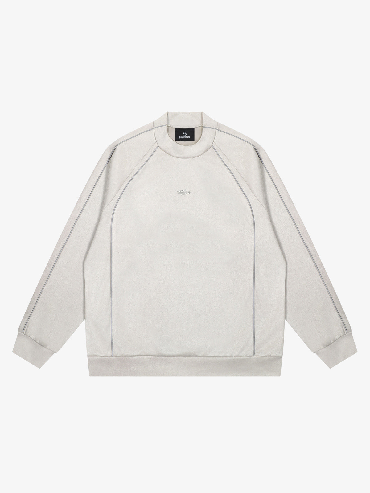 Sweatshirt mit Wildleder-Patchwork