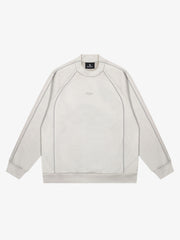 Sweatshirt mit Wildleder-Patchwork