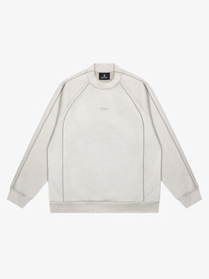 Suede Patchwork Sweatshirt