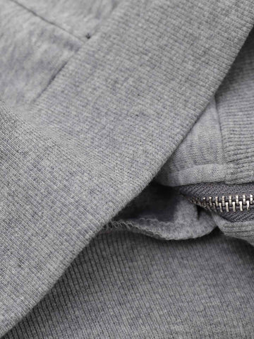 Logo Embroidered Zip Hoodie