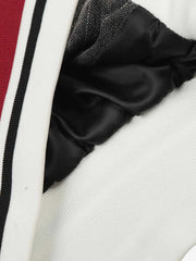 Pinstripe Vertical Embroidery Track Jacket 
