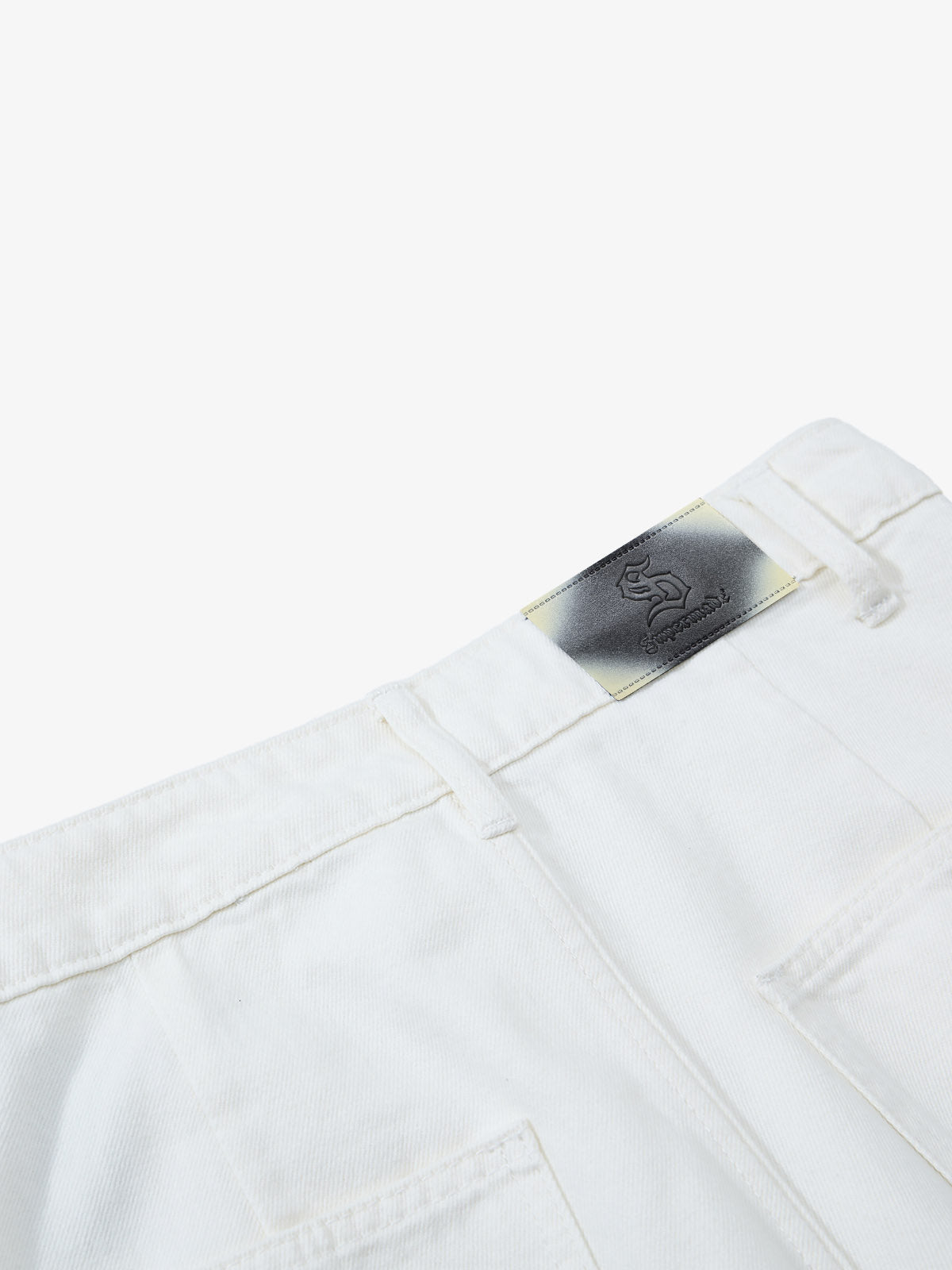 Embroidered Horse Wide Leg Denim Flare Jeans