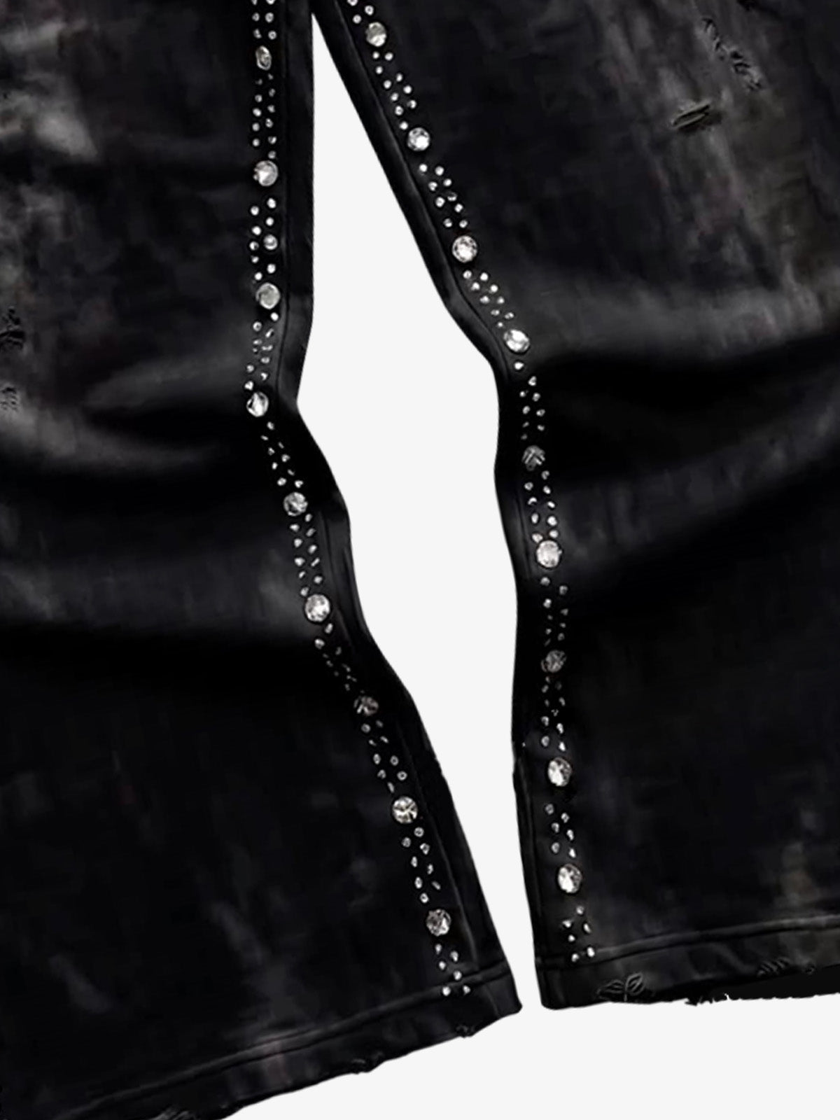 Distressed Rhinestone Sweatpants