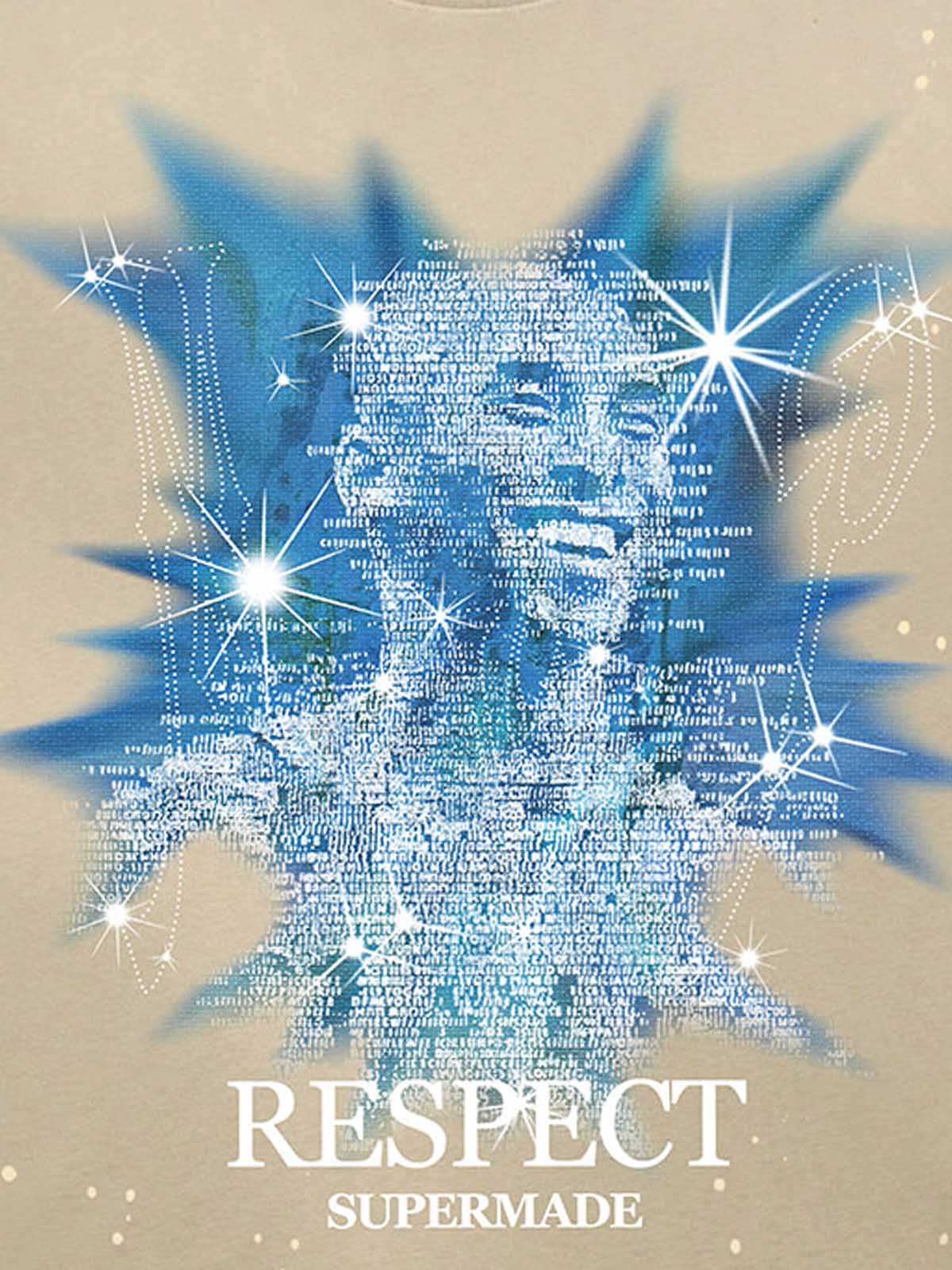 thesupermade-“Nostalgia-themed”dreamy starlight Kobe elements street retro ink Splatter Paint pattern T-shirt 