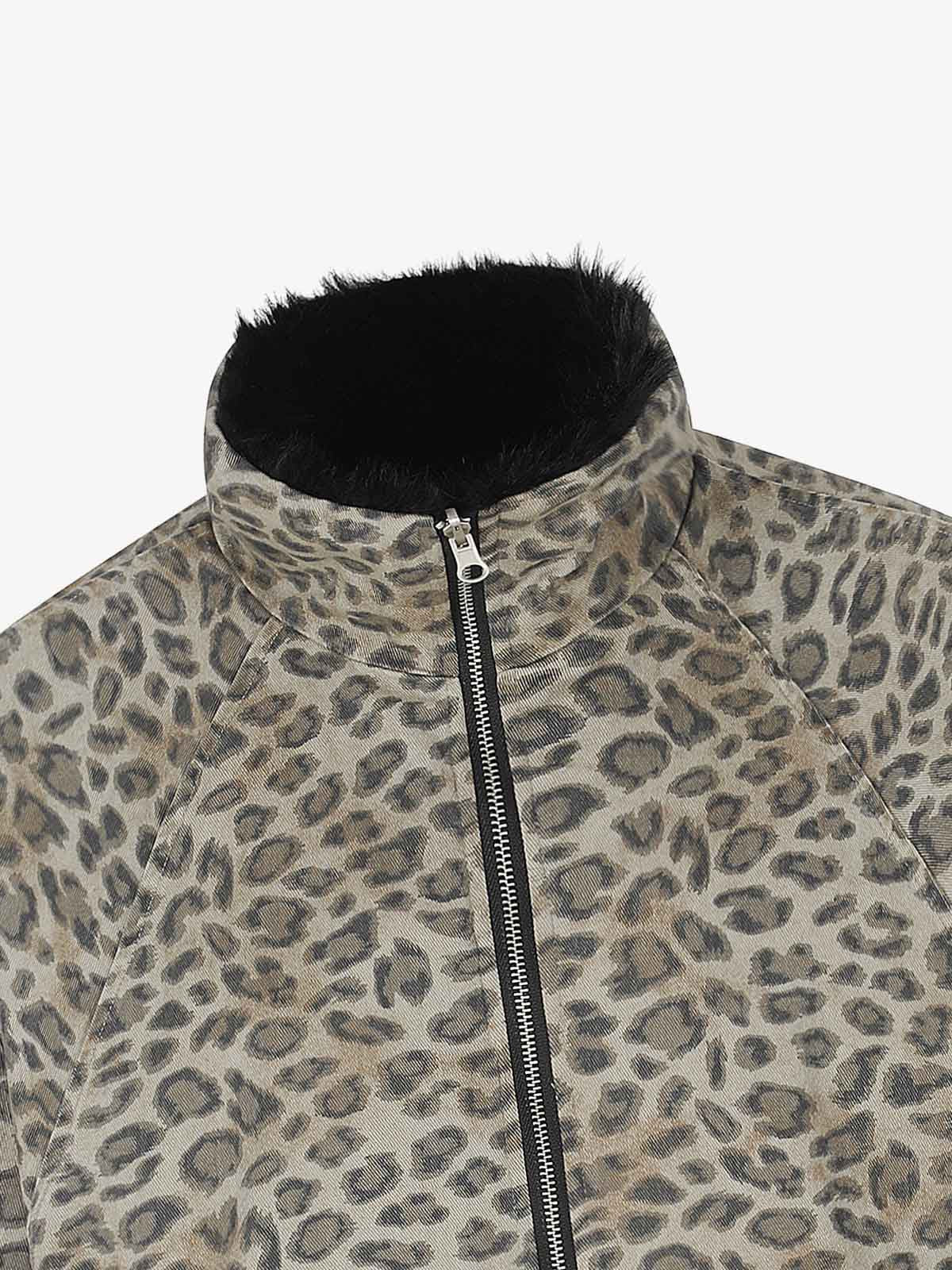 Leopard Reversible Faux-Fur Coat