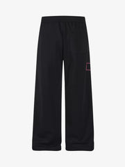 Abstract Line Graphic Wide-Leg Sweatpants