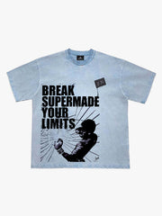 Washed Break Limits Graphic T-Shirt 