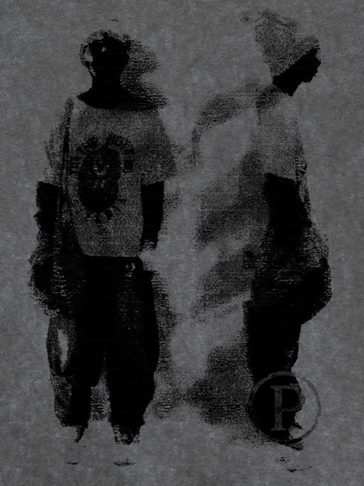 Acid Wash Figure Graphic Oversized T-Shirt 