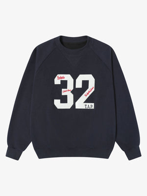 Retro Patch Embroidery Sweatershirt 