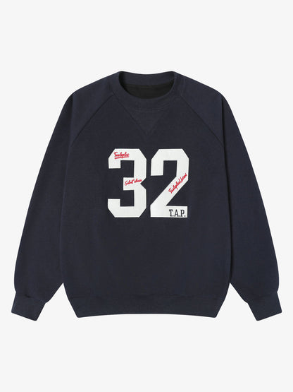Retro Patch Embroidery Sweatershirt 