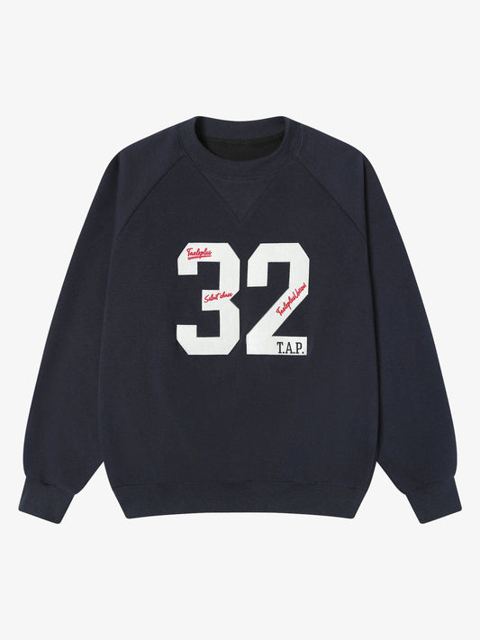 Retro Patch Embroidery Sweatershirt 